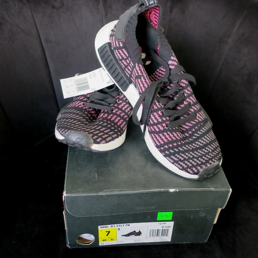 Adidas NMD R1 Women’s Size 7 - Black and Pink